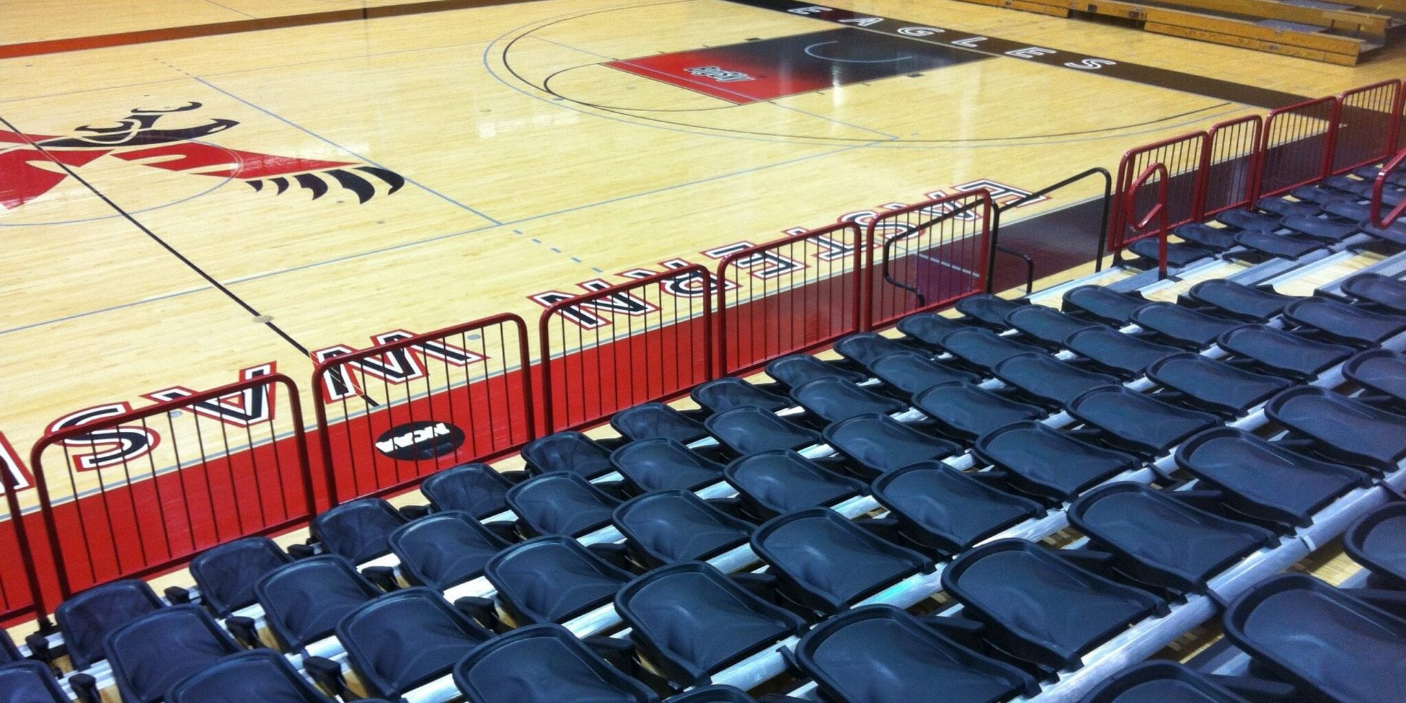 the University's Rec Center basketball court