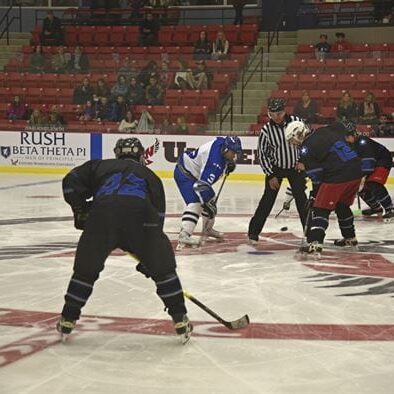 people play hockey