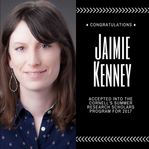 Jaimie Kenney received a summer internship