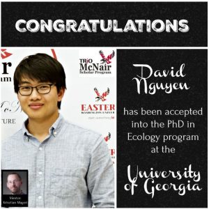 David Nguyen has been accepted into the University of Georgia