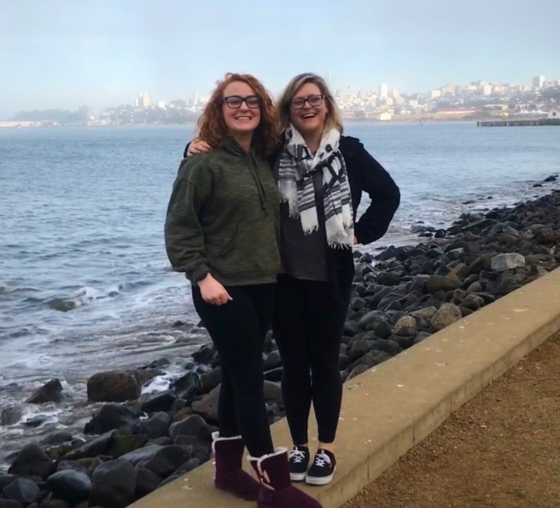 EWU McNair Scholar Theresa Lee and her mentor Dr. Lindsey Upton take a walking tour of San Francisco on their trip to the American Society of Criminology Conference.