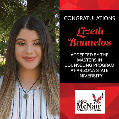 Lizeth Banuelos Graduate School Acceptances 2021 ASU