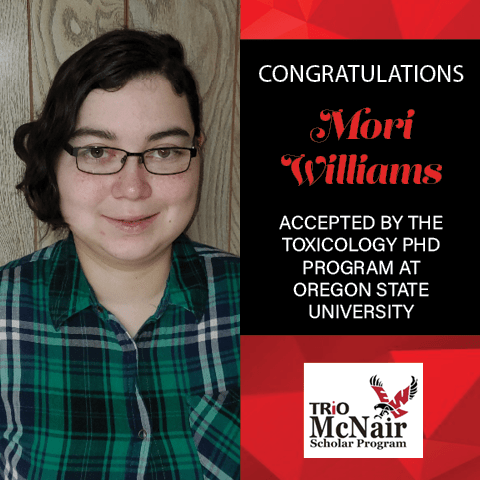 Mori Williams Graduate School Acceptances 2021 OSU