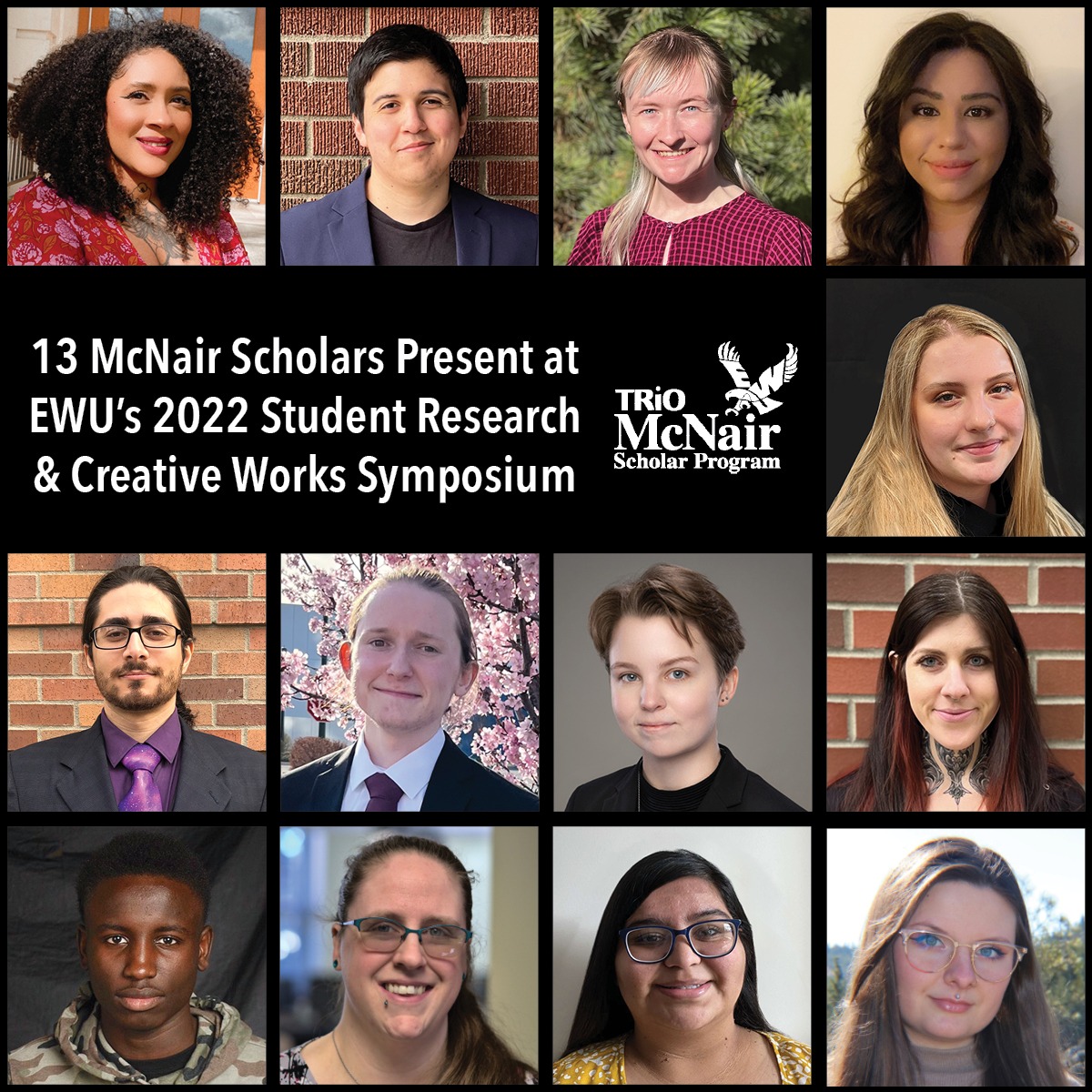 13 McNair Scholars Present at EWU's 2022 Student Research & Creative Works Symposium