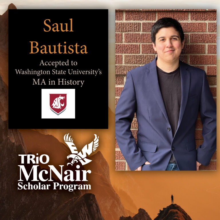 McNair Alumni Saul Bautista Accepted to Washington State University MA in History
