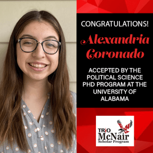 Alexandria Coronado Graduate School Acceptances 2021 AL