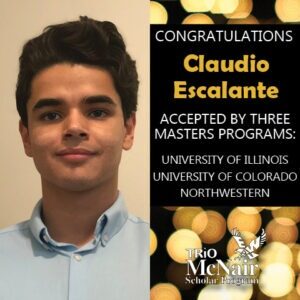 Claudio Escalante Masters Programs 2024