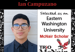 Ian Campuzano McNair Scholar Announcements 2021