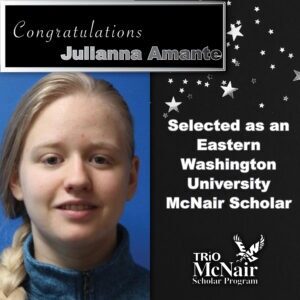 Julianna Amante Mcnair Summer Research Internship Award Summer 2024