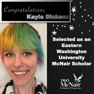 Kayla Dickson Mcnair Summer Research Internship Award Summer 2024