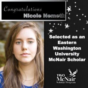 Nicole Nemeth Mcnair Summer Research Internship Award Summer 2024