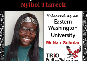 Nyibol Thareek McNair Scholar Announcements 2021