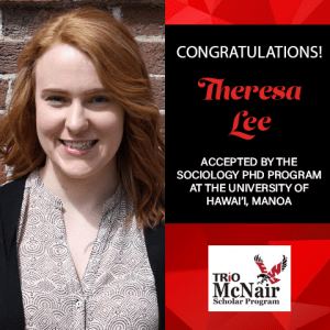 Theresa Lee Graduate School Acceptances 2021 HI